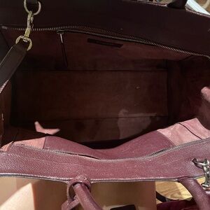Ysl tote bag in small burgundy